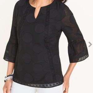 Chico’s Lace Trim Top | black | chico’s 2